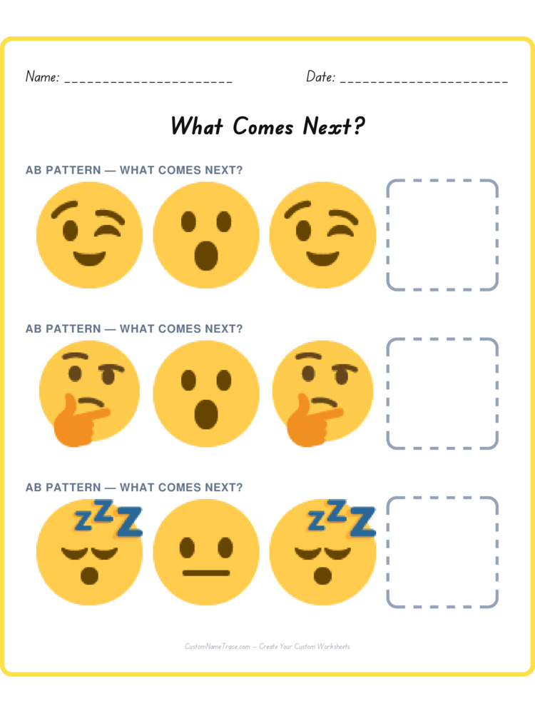 Mixed Review pattern worksheet 145 for kids