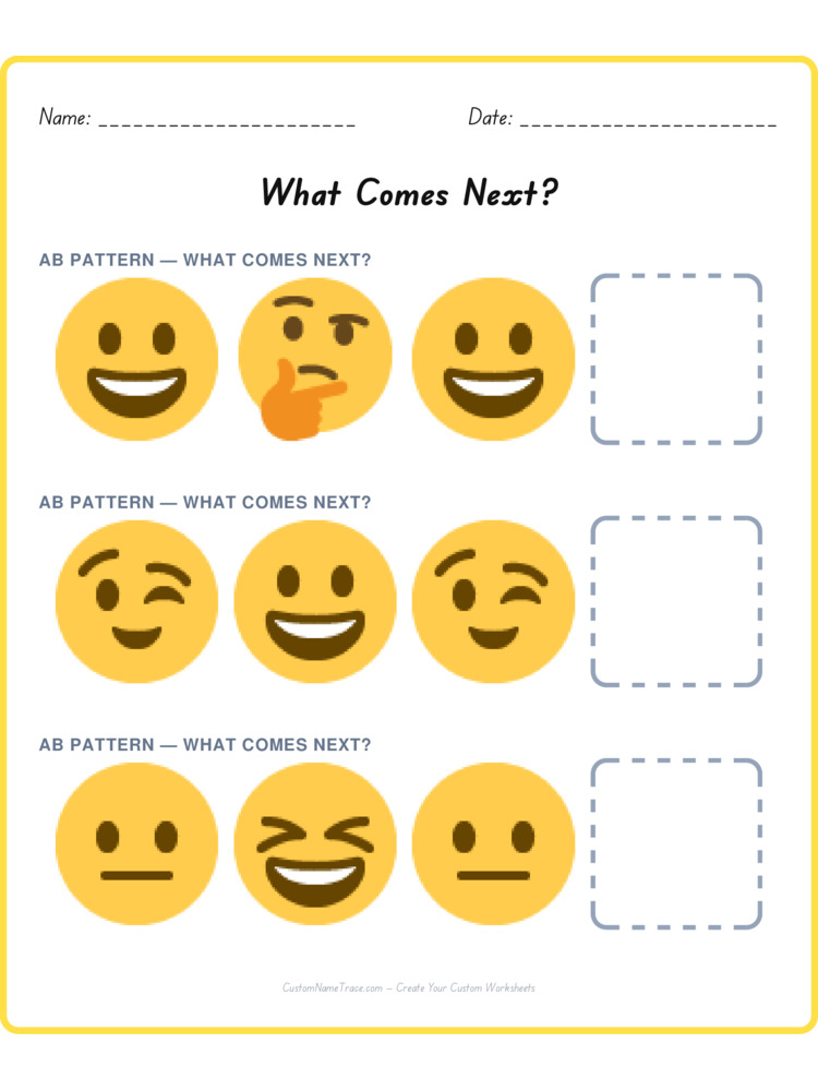 Mixed Review pattern worksheet 147 for kids