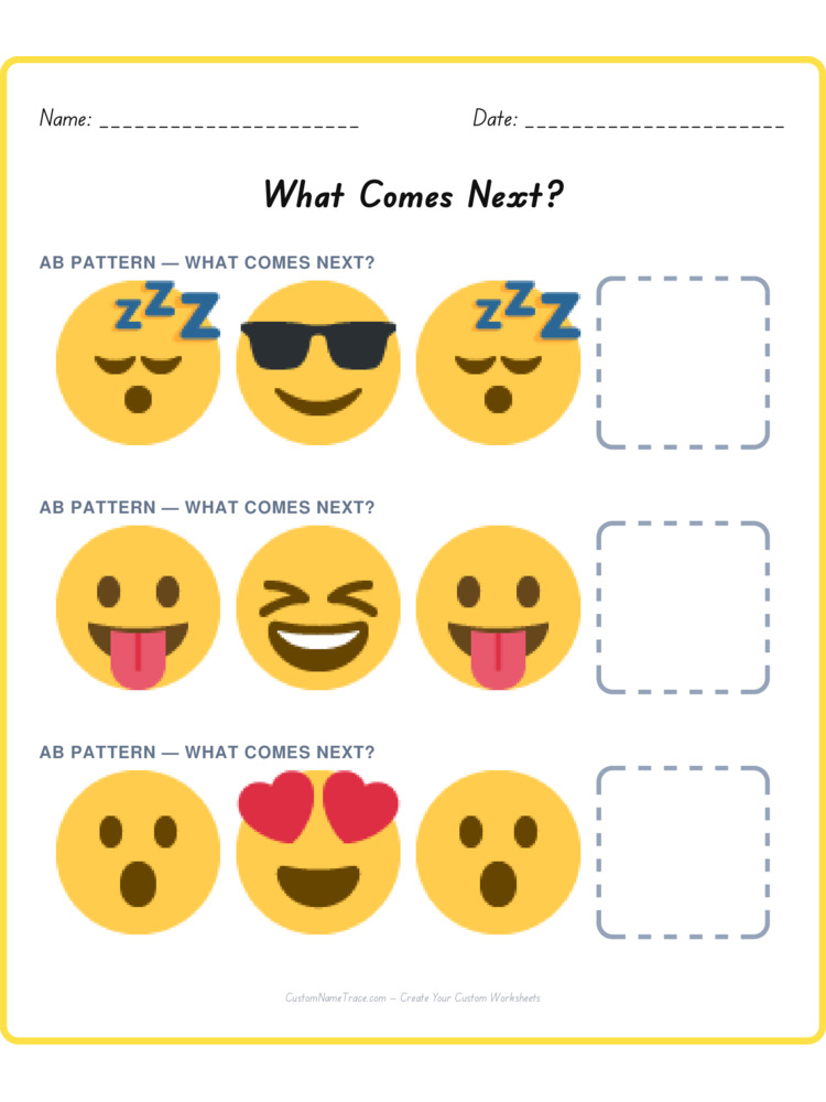 Mixed Review pattern worksheet 148 for kids