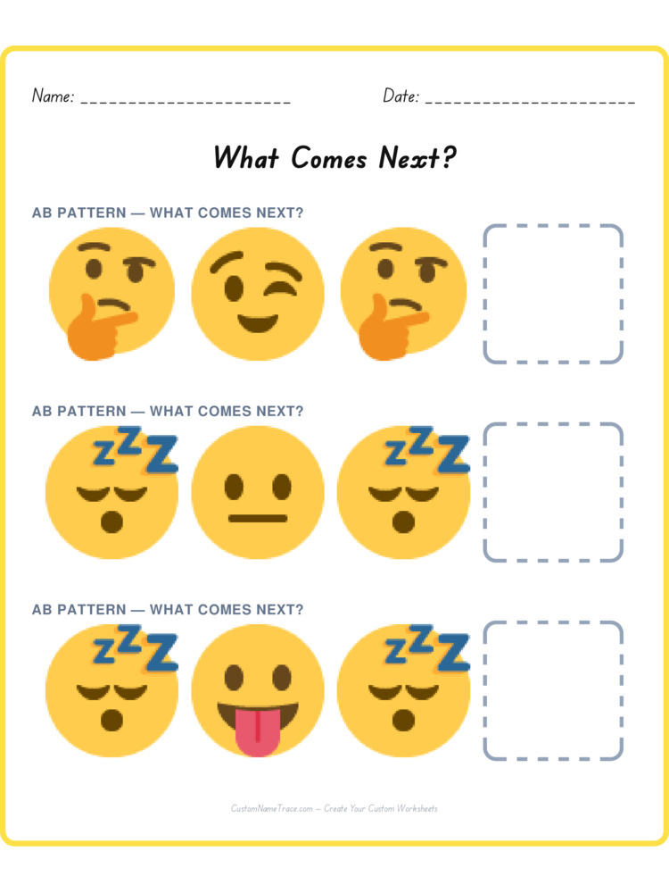 Mixed Review pattern worksheet 15 for kids