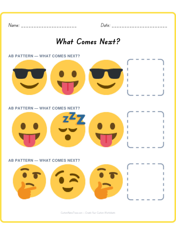 Mixed Review pattern worksheet 151 for kids