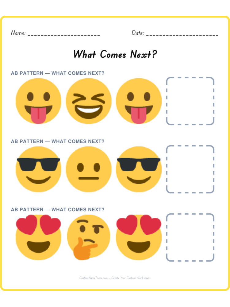 Mixed Review pattern worksheet 153 for kids