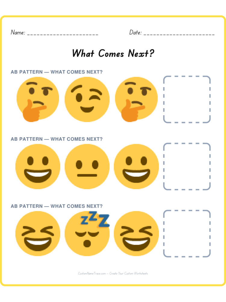 Mixed Review pattern worksheet 154 for kids