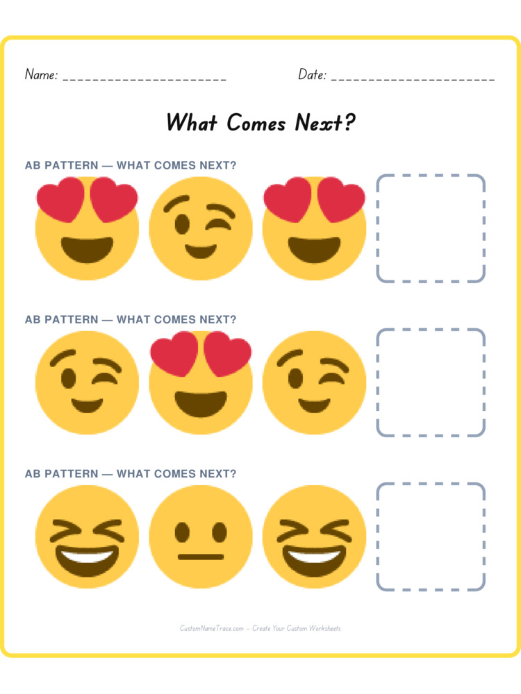 Mixed Review pattern worksheet 156 for kids