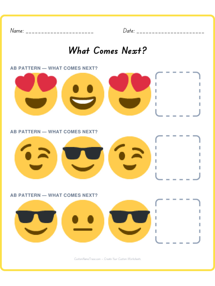 Mixed Review pattern worksheet 160 for kids
