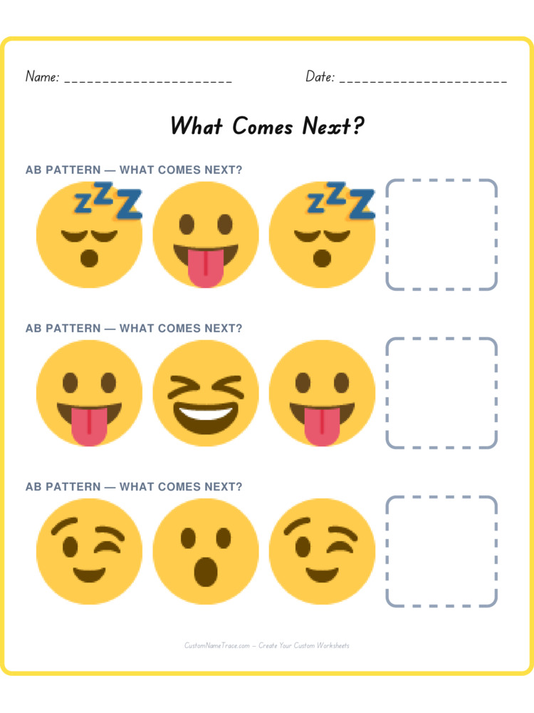 Mixed Review pattern worksheet 163 for kids