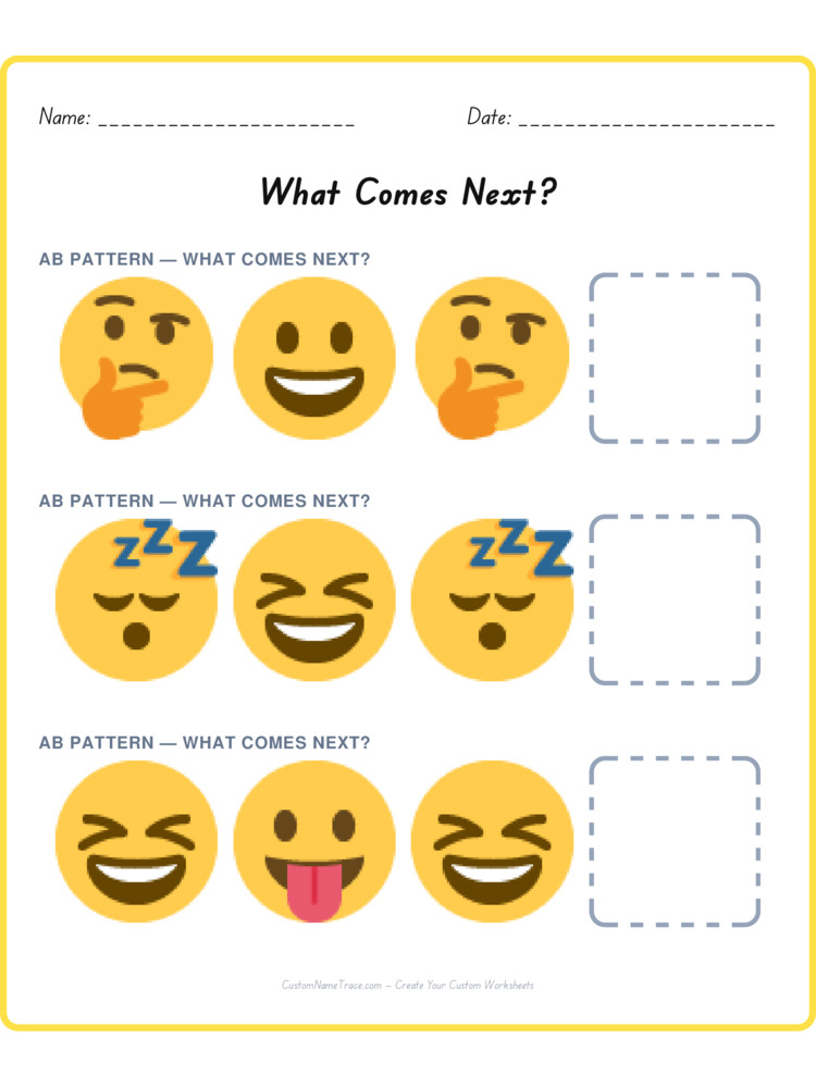 Mixed Review pattern worksheet 17 for kids