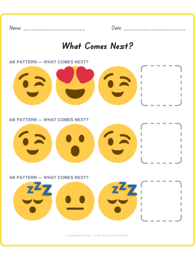 Mixed Review pattern worksheet 173 for kids