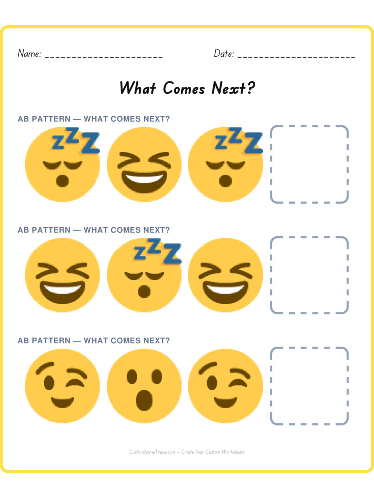 Mixed Review pattern worksheet 180 for kids