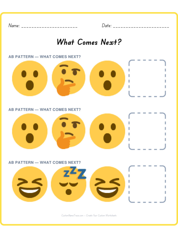 Mixed Review pattern worksheet 181 for kids