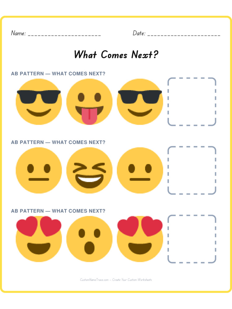 Mixed Review pattern worksheet 182 for kids