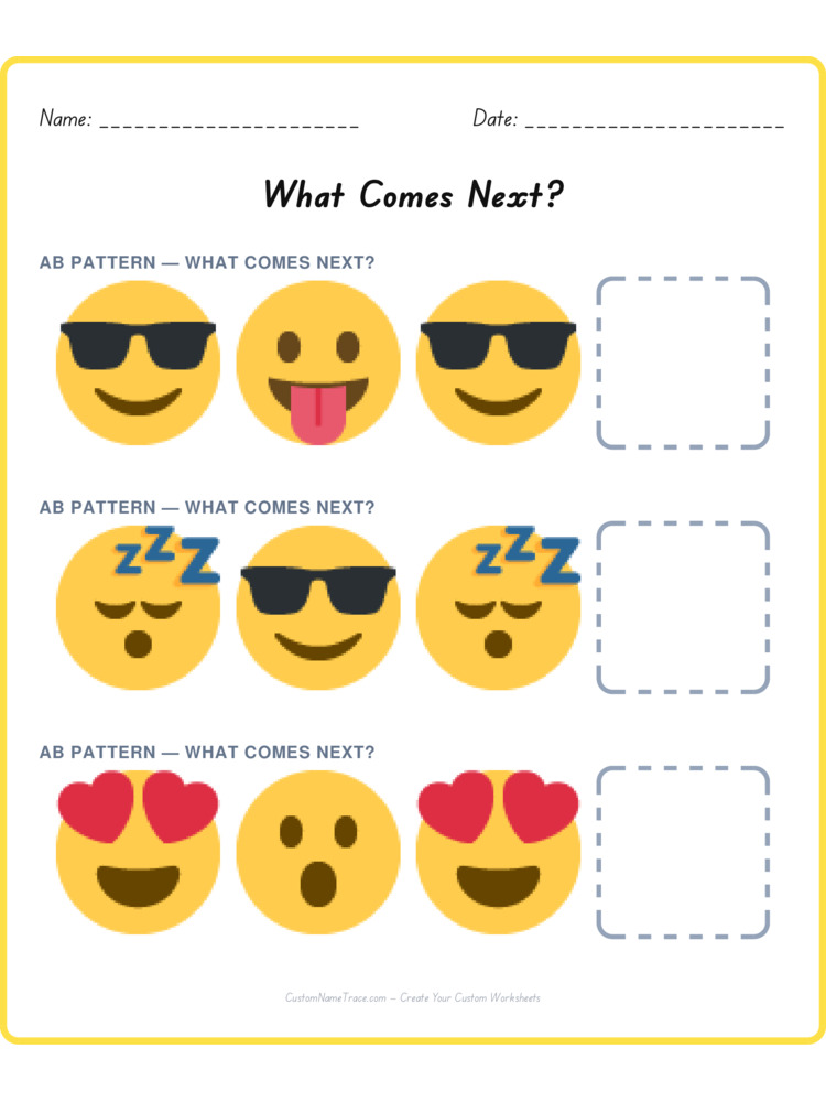 Mixed Review pattern worksheet 184 for kids