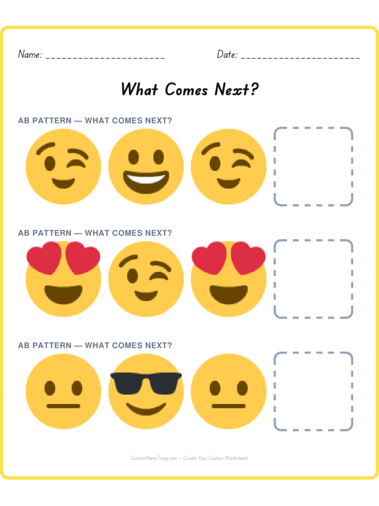Mixed Review pattern worksheet 185 for kids