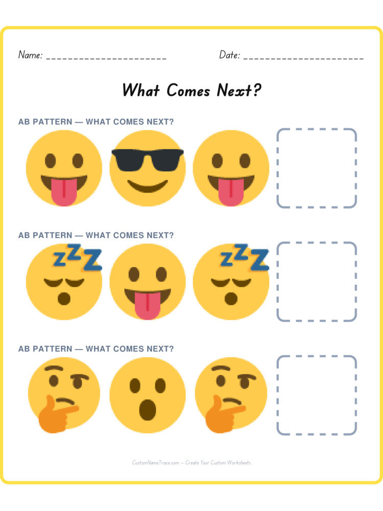 Mixed Review pattern worksheet 191 for kids