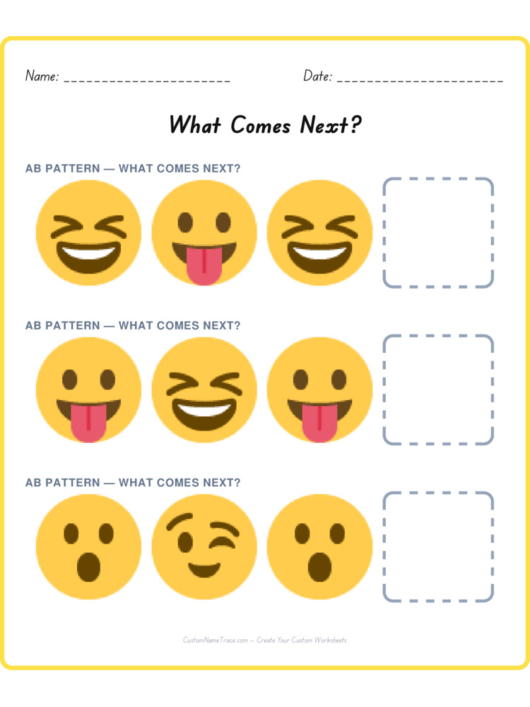 Mixed Review pattern worksheet 193 for kids