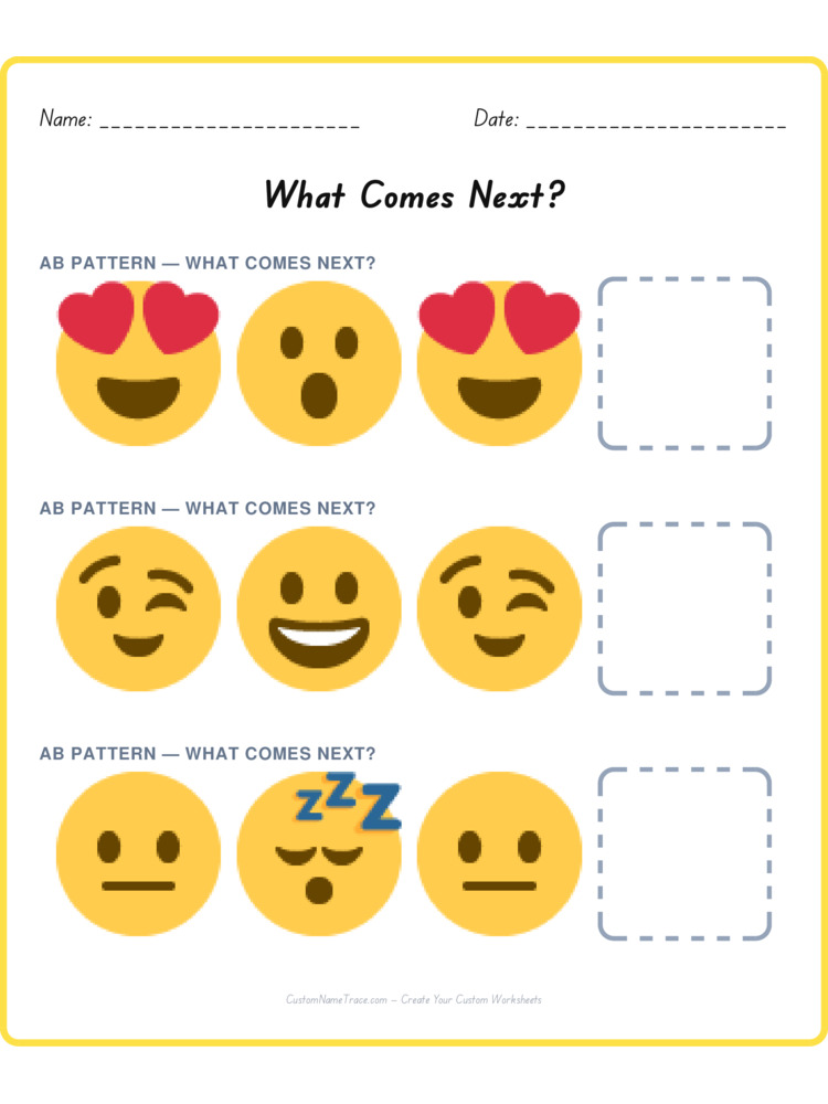 Mixed Review pattern worksheet 196 for kids