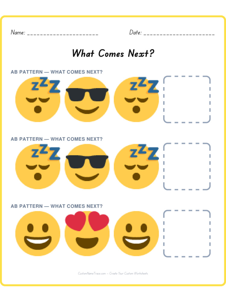 Mixed Review pattern worksheet 197 for kids