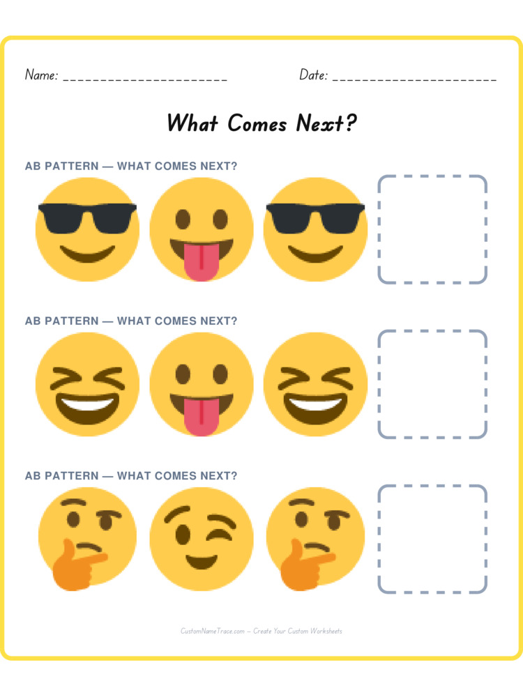 Mixed Review pattern worksheet 199 for kids