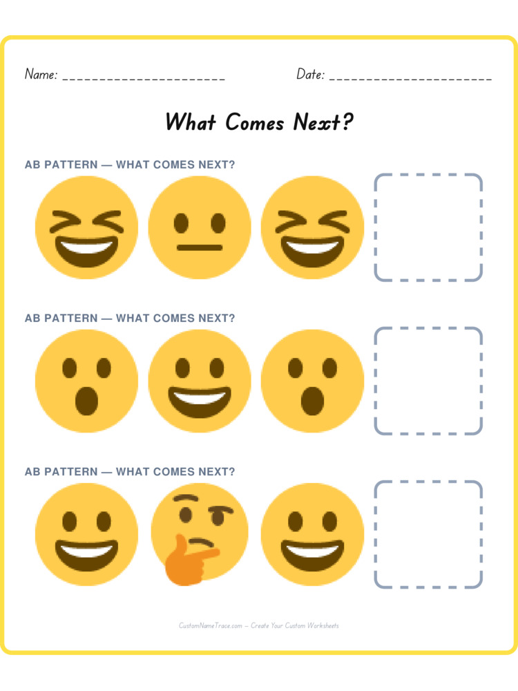Mixed Review pattern worksheet 20 for kids