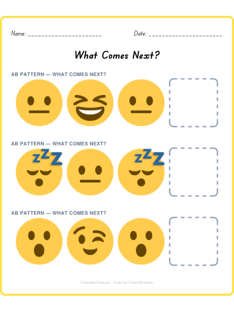 Mixed Review pattern worksheet 203 for kids