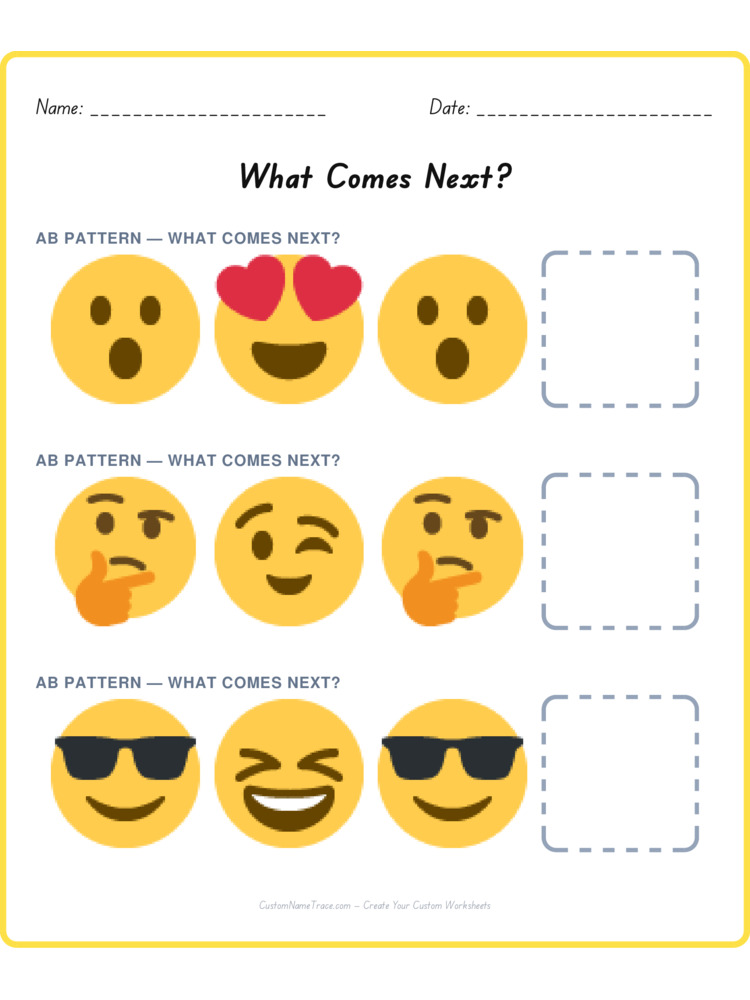 Mixed Review pattern worksheet 204 for kids