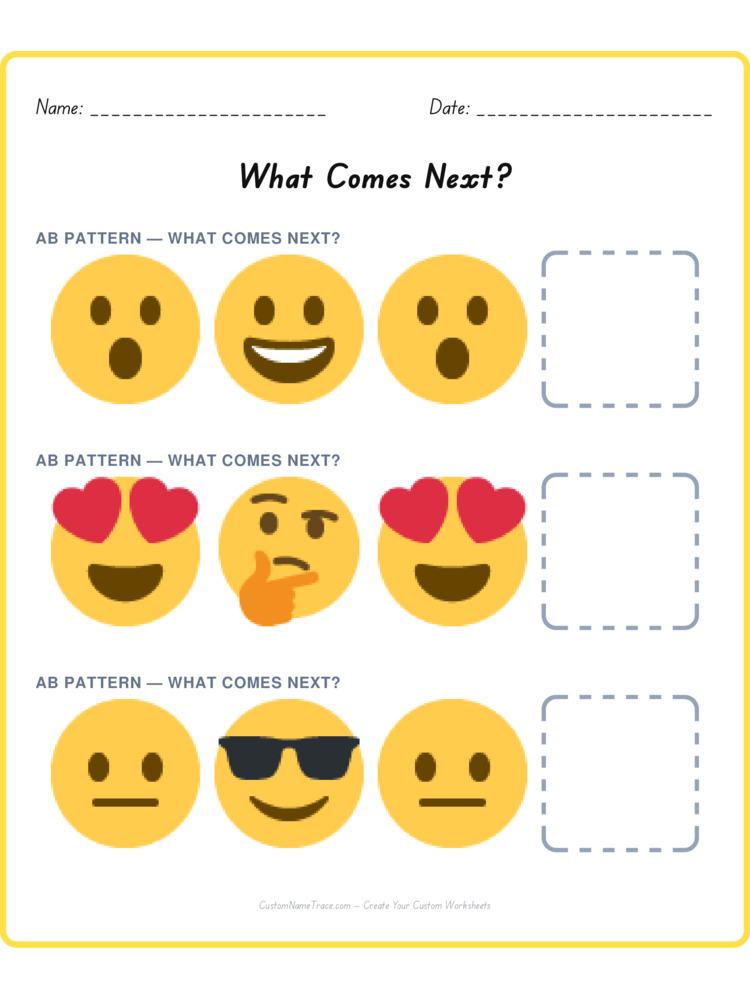 Mixed Review pattern worksheet 206 for kids
