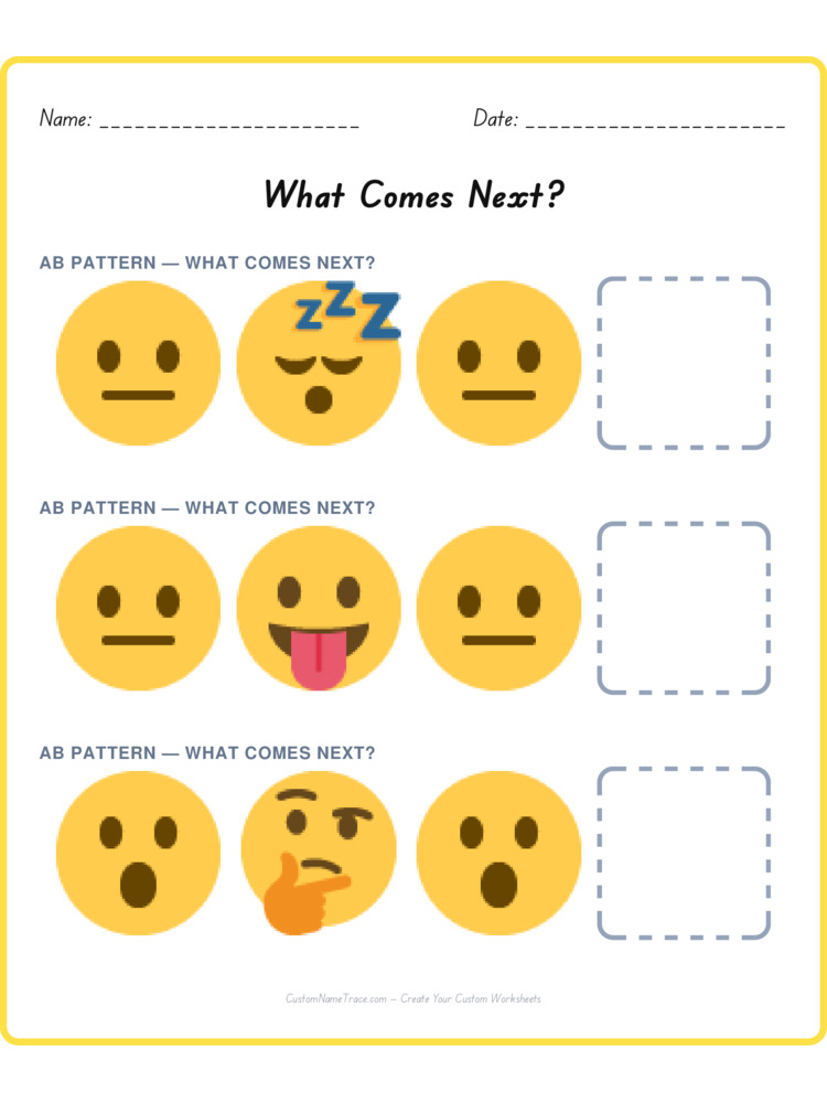 Mixed Review pattern worksheet 207 for kids