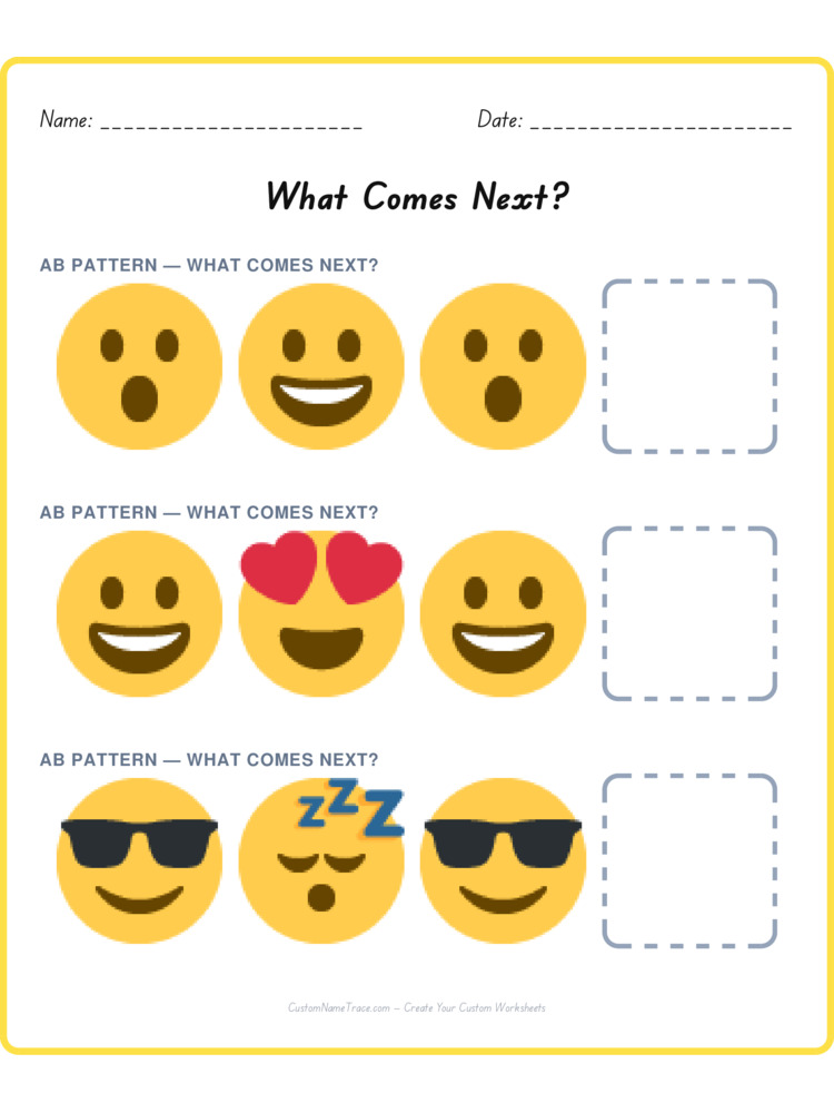 Mixed Review pattern worksheet 208 for kids