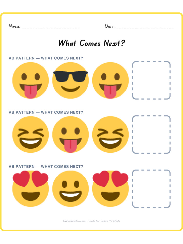 Mixed Review pattern worksheet 209 for kids