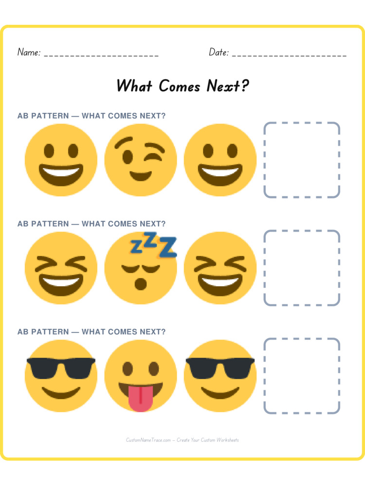 Mixed Review pattern worksheet 21 for kids