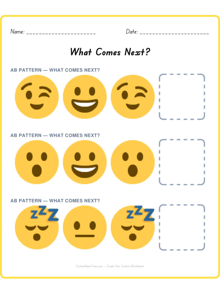 Mixed Review pattern worksheet 211 for kids