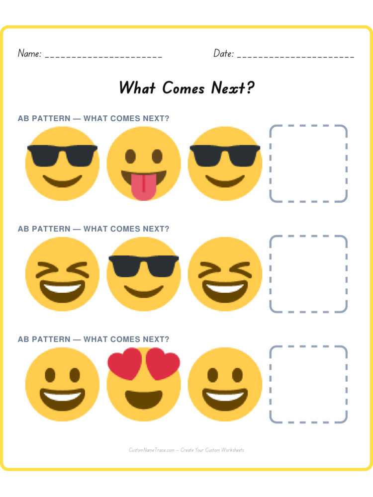 Mixed Review pattern worksheet 218 for kids