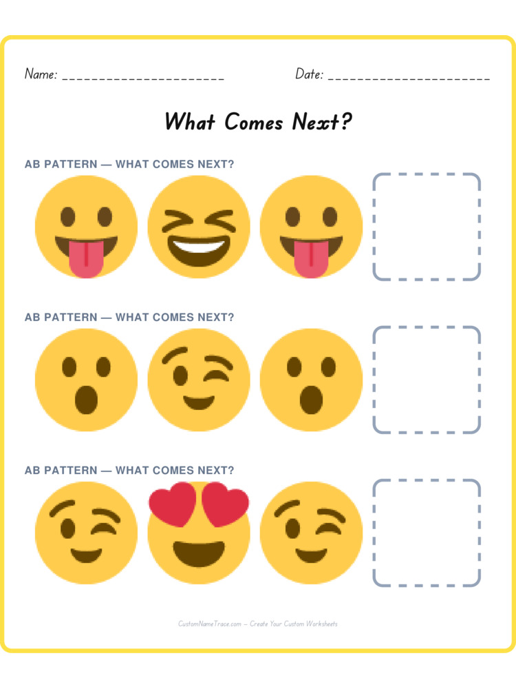 Mixed Review pattern worksheet 22 for kids