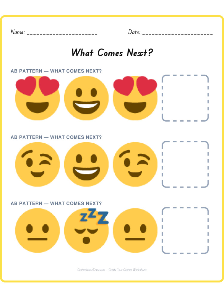 Mixed Review pattern worksheet 221 for kids