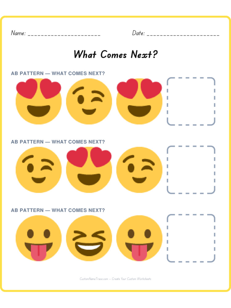 Mixed Review pattern worksheet 223 for kids
