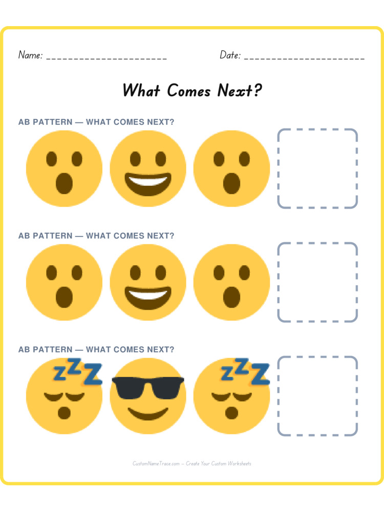 Mixed Review pattern worksheet 229 for kids