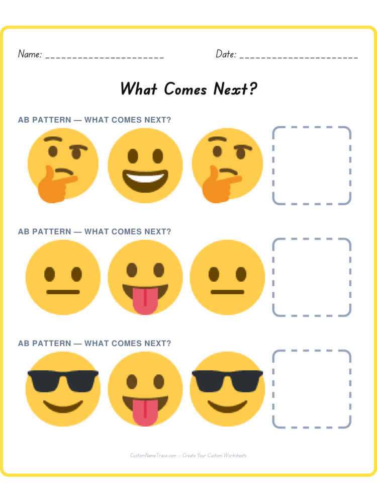 Mixed Review pattern worksheet 23 for kids