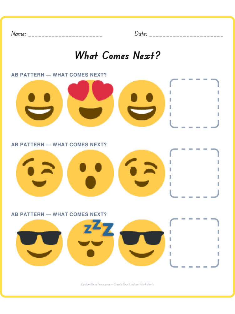 Mixed Review pattern worksheet 234 for kids