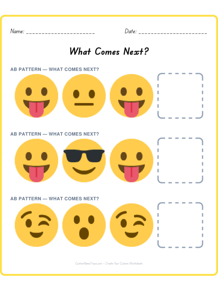 Mixed Review pattern worksheet 235 for kids