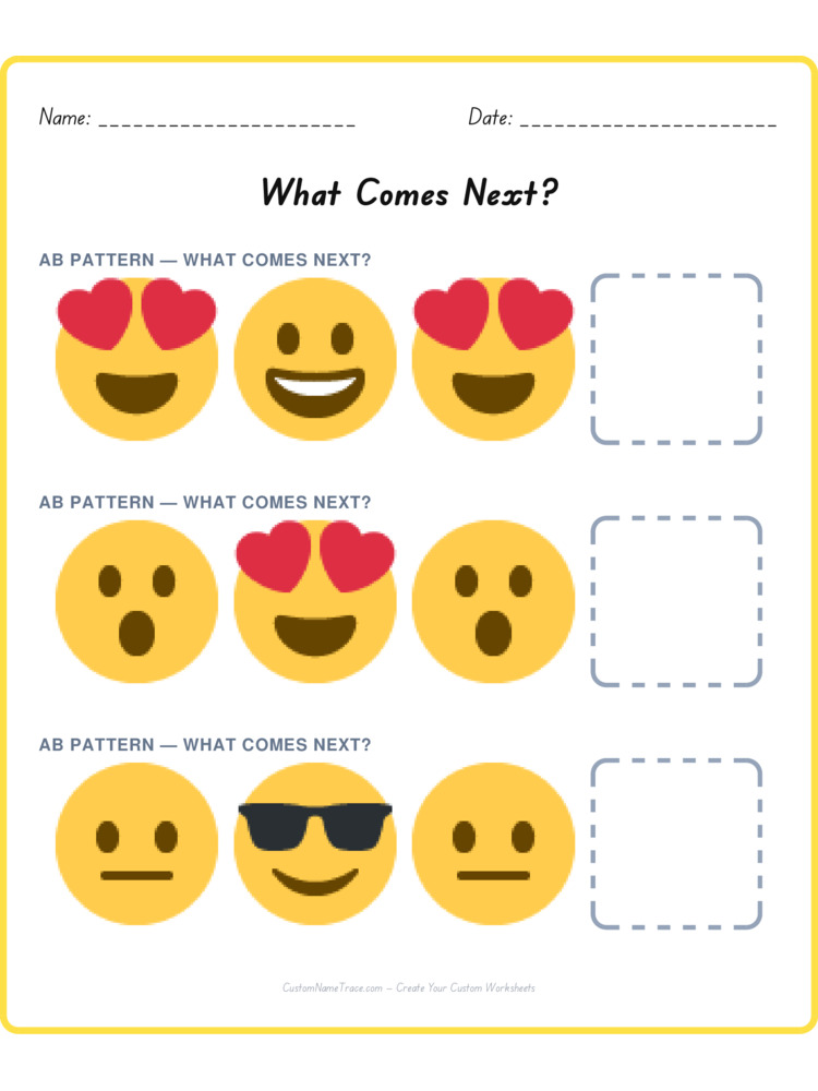 Mixed Review pattern worksheet 236 for kids