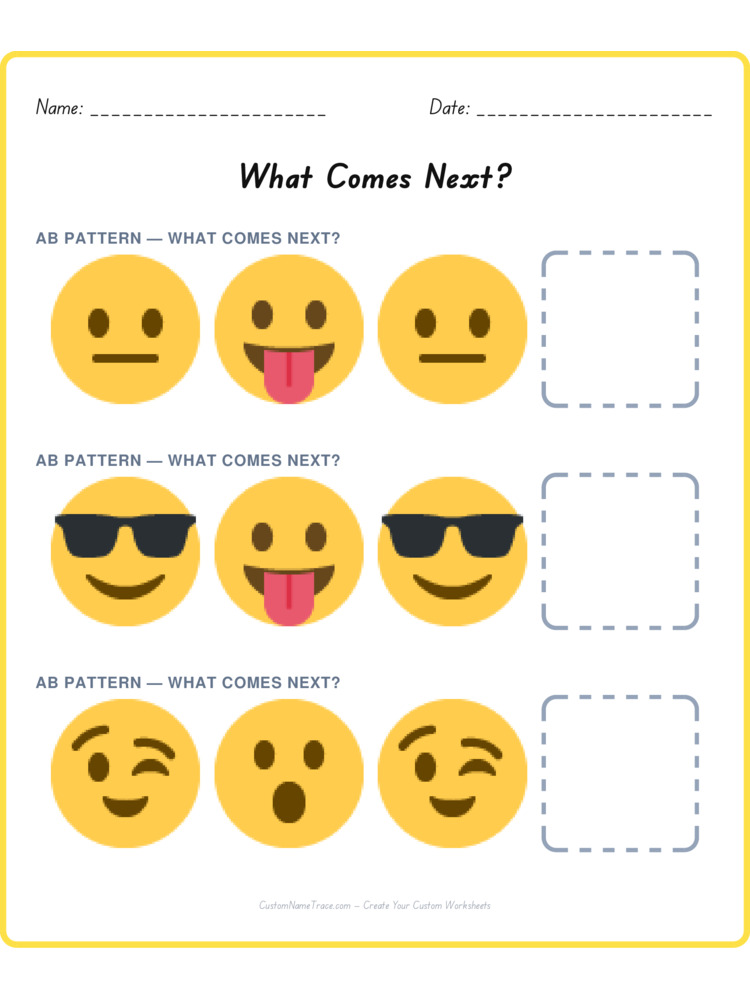 Mixed Review pattern worksheet 237 for kids