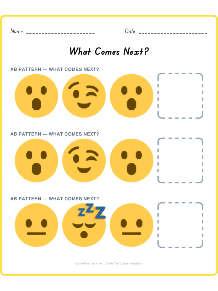 Mixed Review pattern worksheet 238 for kids