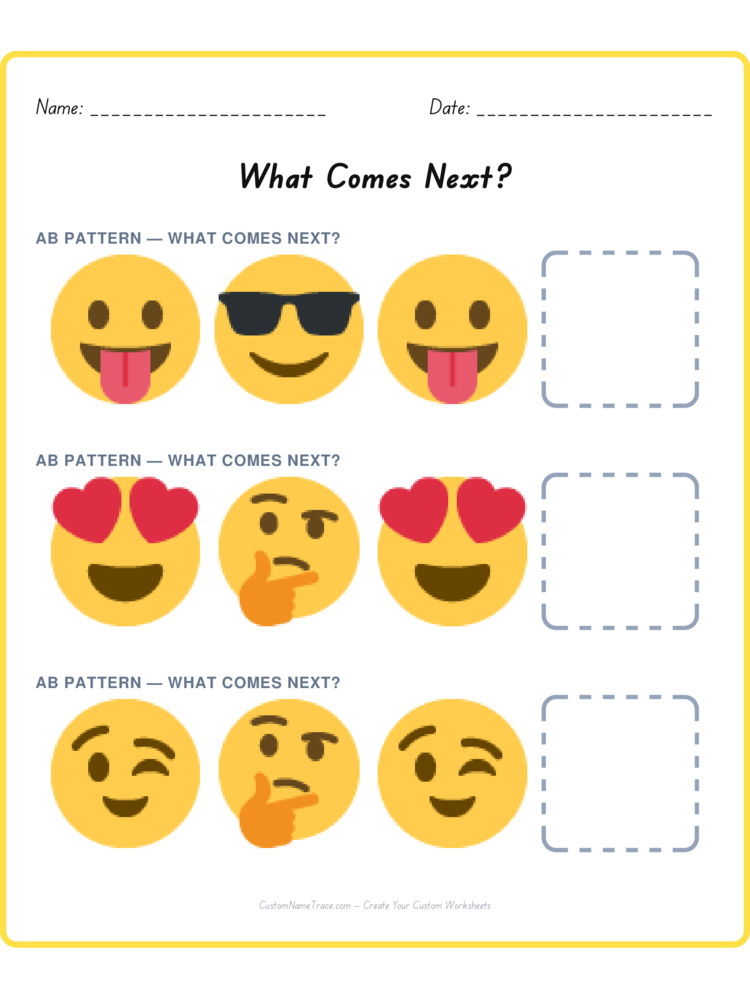 Mixed Review pattern worksheet 24 for kids