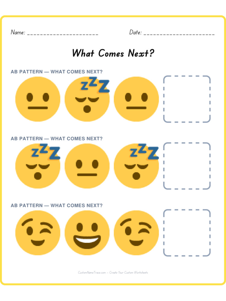 Mixed Review pattern worksheet 246 for kids