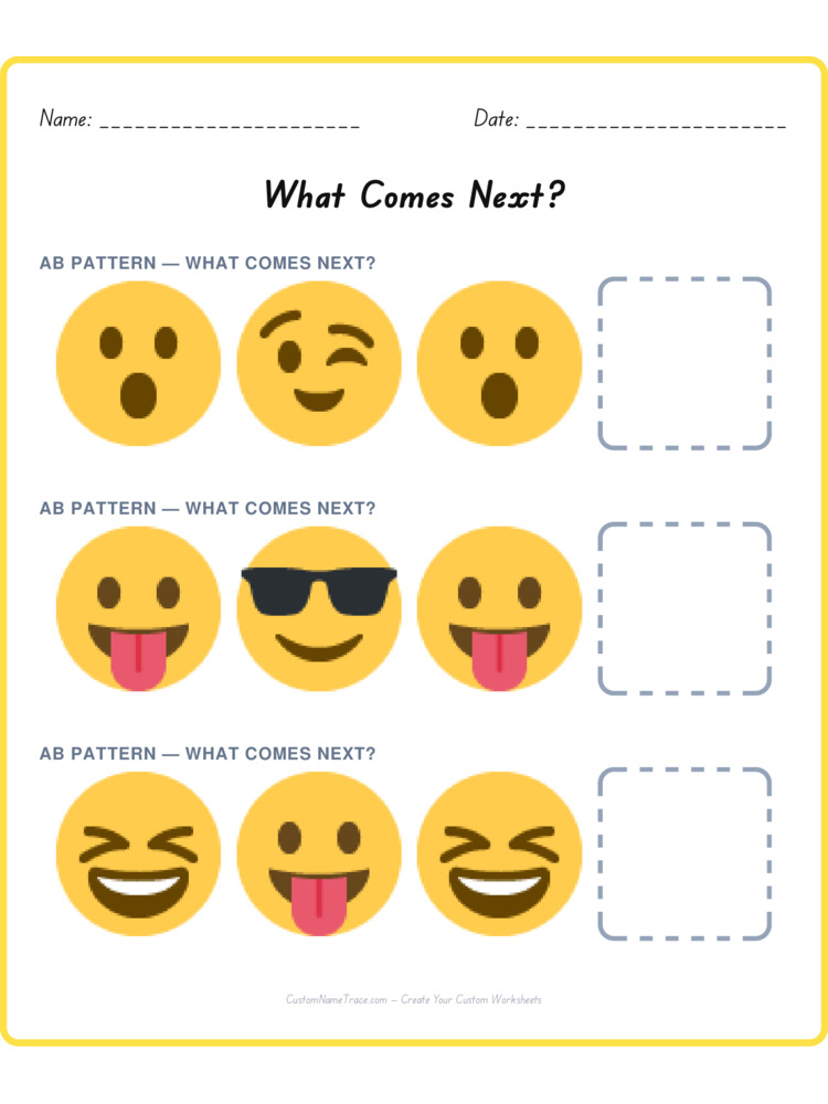Mixed Review pattern worksheet 29 for kids