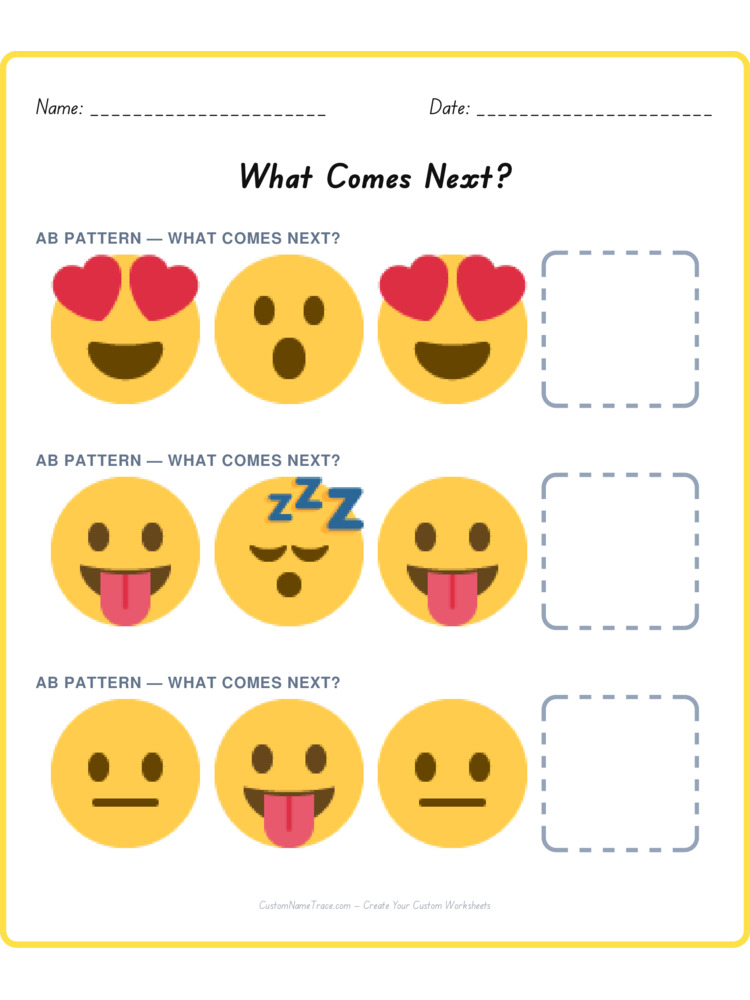 Mixed Review pattern worksheet 30 for kids