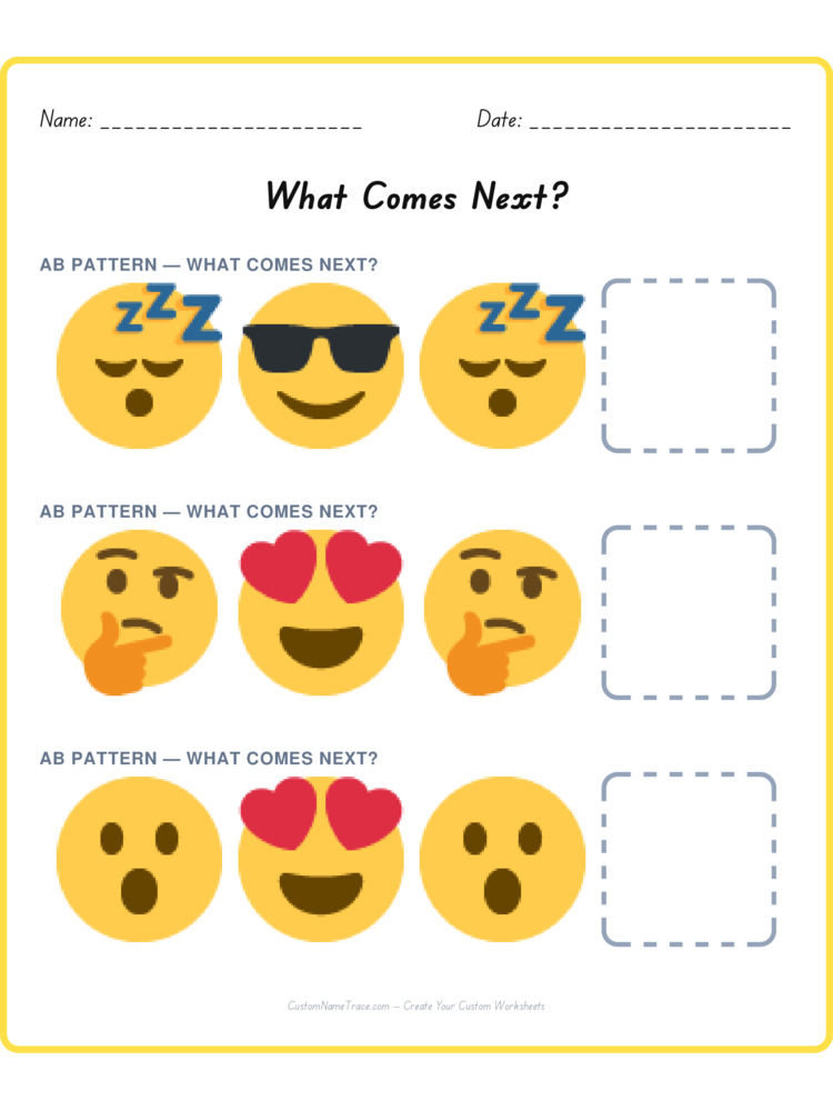 Mixed Review pattern worksheet 37 for kids