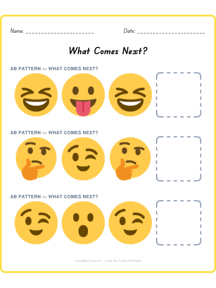 Mixed Review pattern worksheet 39 for kids