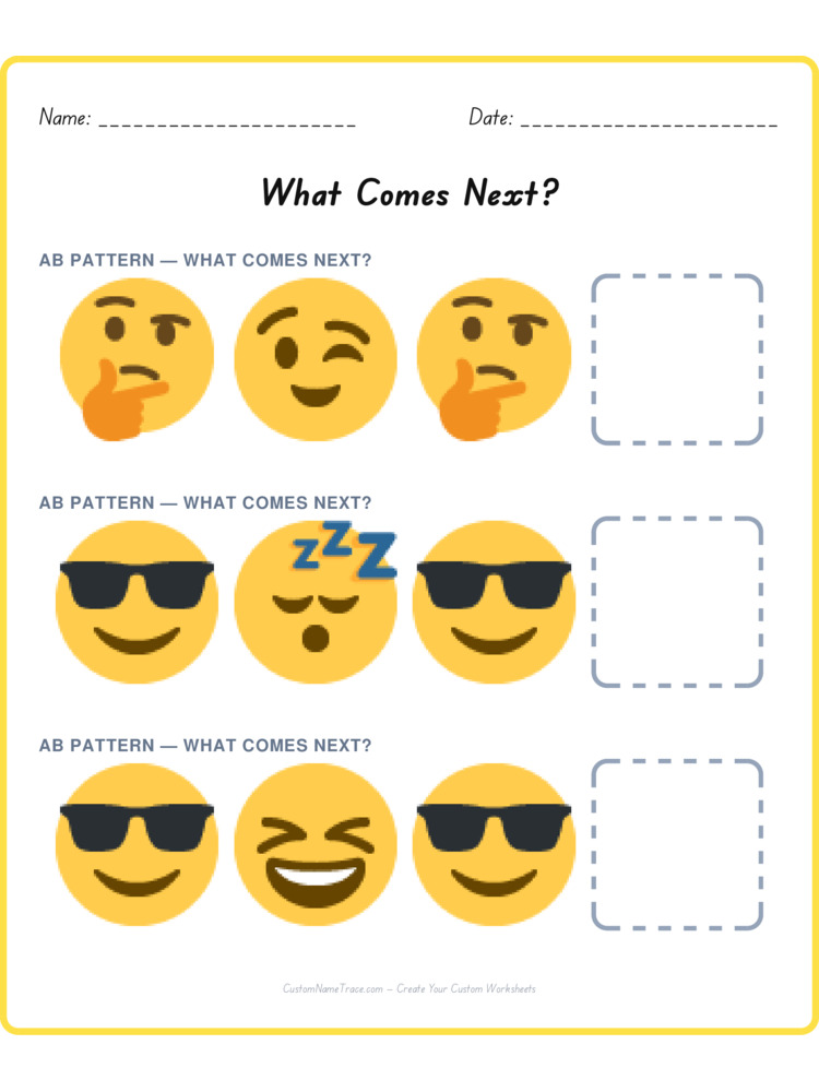 Mixed Review pattern worksheet 41 for kids