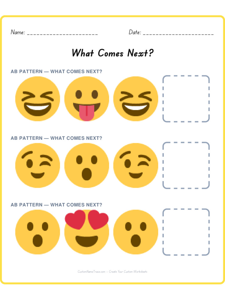 Mixed Review pattern worksheet 55 for kids